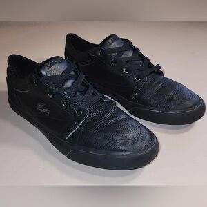 LACOSTE BAYLISS 118 1 BLACK  CASUAL MEN SHOES SZ 7